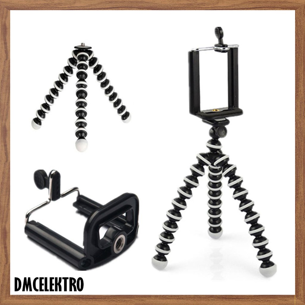 Gorillapod tripod mini + Holder U- Tripod mini - Tripod lentur - Tripod fleksibel - Tripod handphone