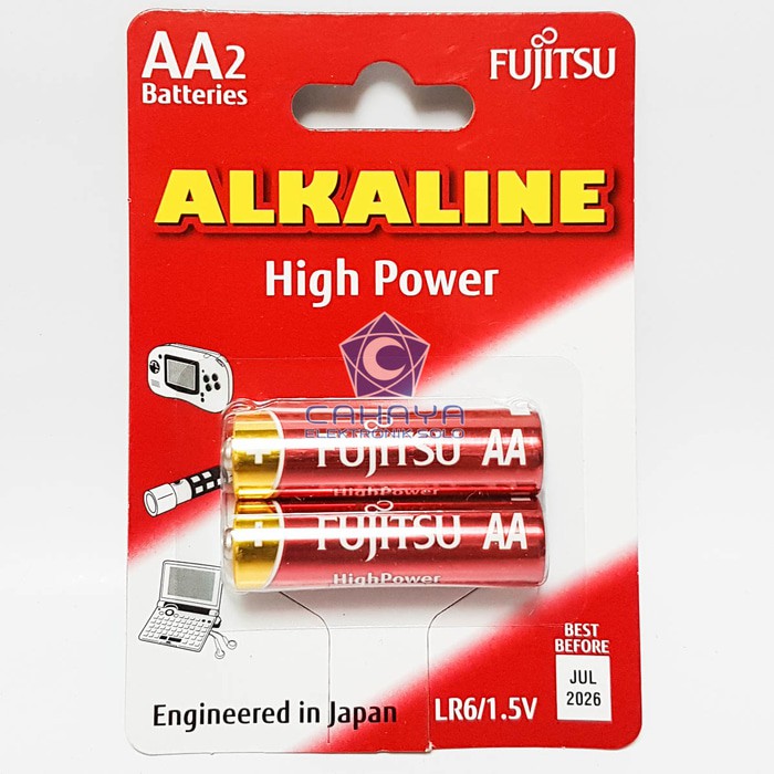 Baterai Alkaline 2 x AA Fujitsu Kualitas Bagus Battery Baterai 2A Original