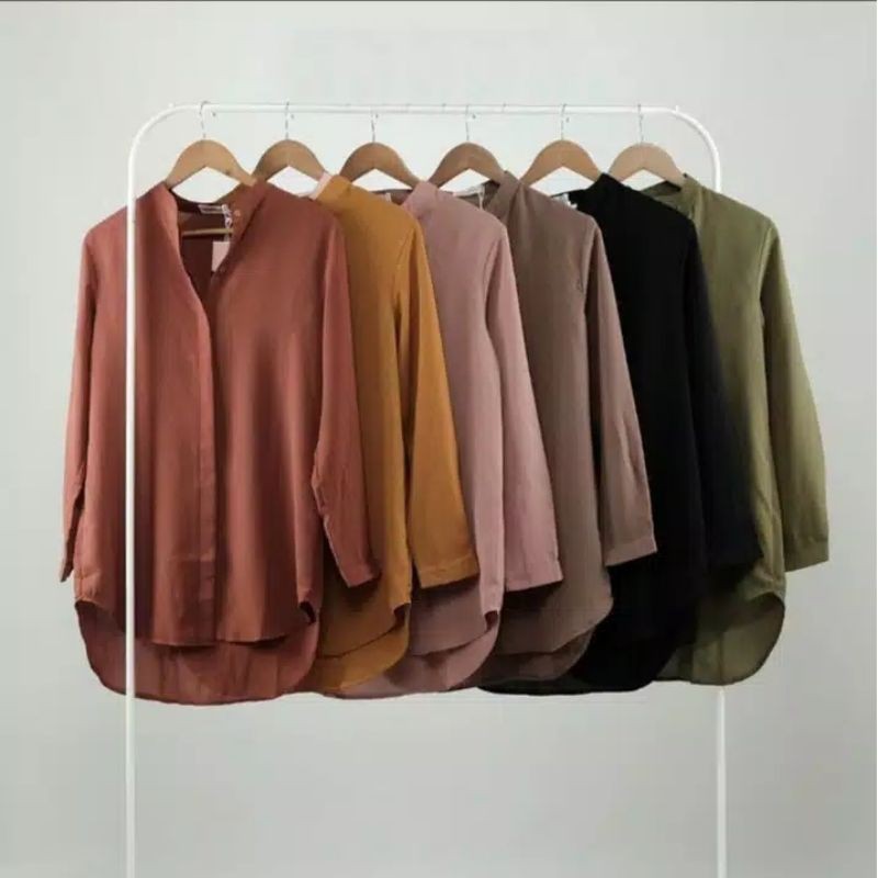 BAJU ATASAN TUNIK WANITA TUNIK WIZA DEWASA BAHAN WOLFISH WOLPEACH PREMIUM IMPORT TERBARU 2022