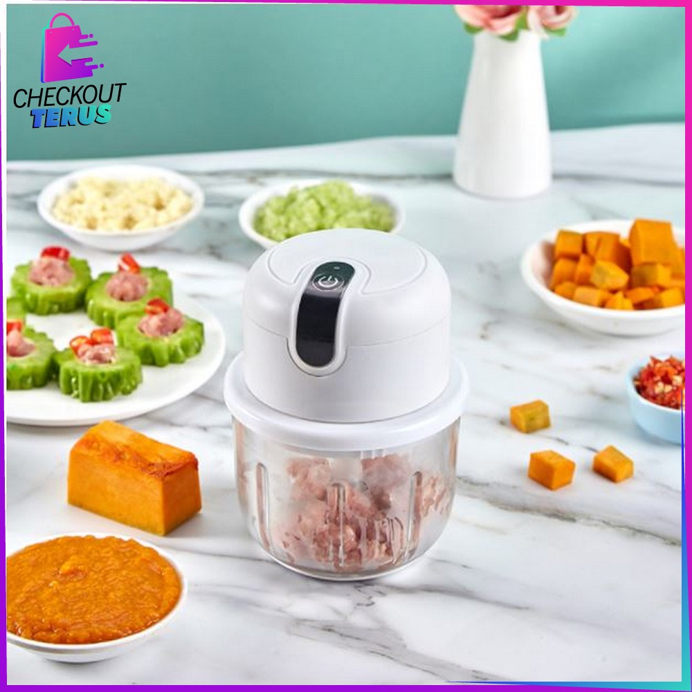 CT C454 USB Mini Chopper Blender Bumbu Portable Multifungsi Blender Dengan USB CHARGING Blander  Daging Kecil Serbaguna