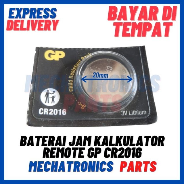 [BTR-9029] BATERAI BATRE JAM KALKULATOR REMOTE GP CR2016