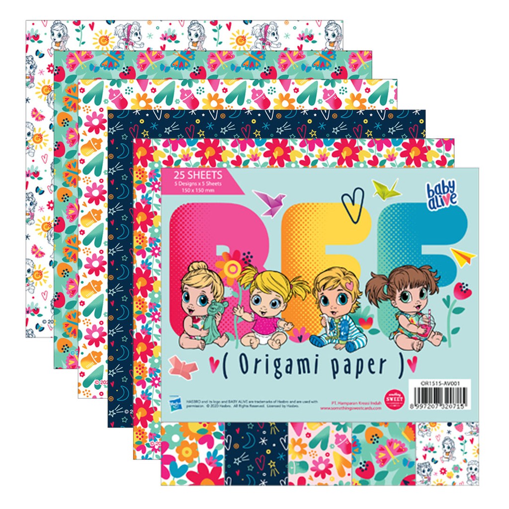 

Something Sweet Cards - Origami Paper - Kertas Lipat - Baby Alive- OR1515-AV001