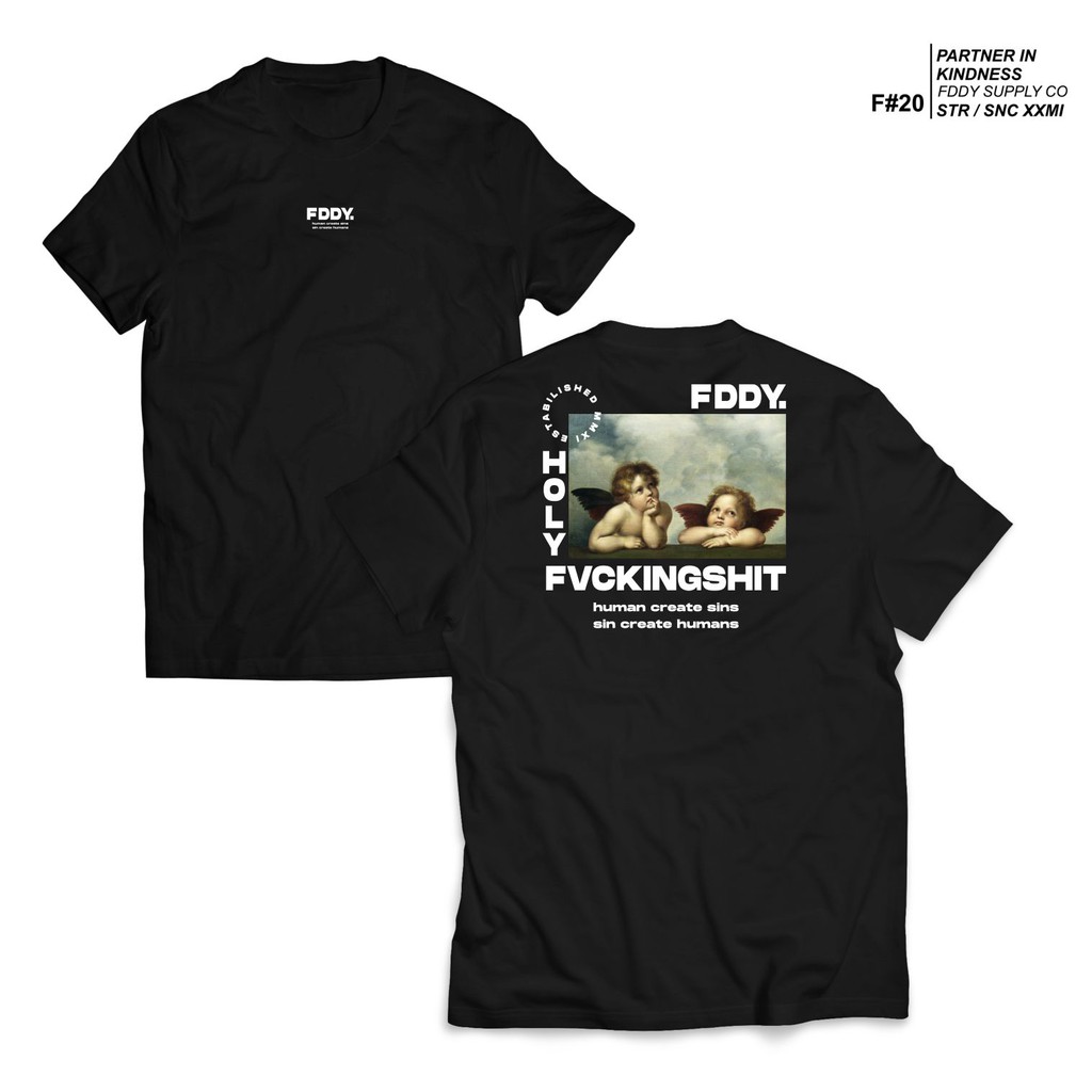 Kaos Hitam - Fruddy Duddy - Fddy - Baby