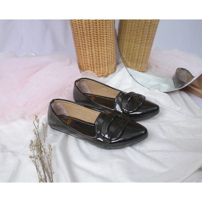 Mym2m Dilian Sepatu Flat Wanita Balet Flatshoes Sol karet