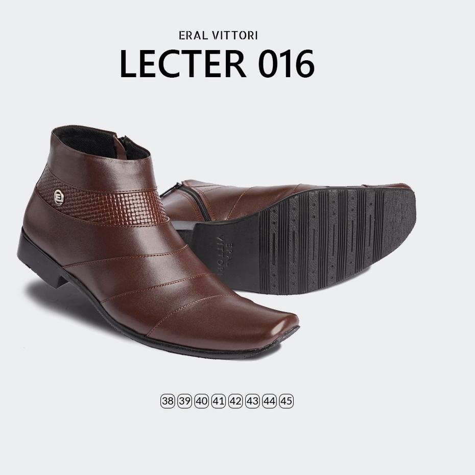 Terbaik.. ERAL VITTORI - Sepatu Pantofel Pria Kulit Asli Lecter 016 Coklat