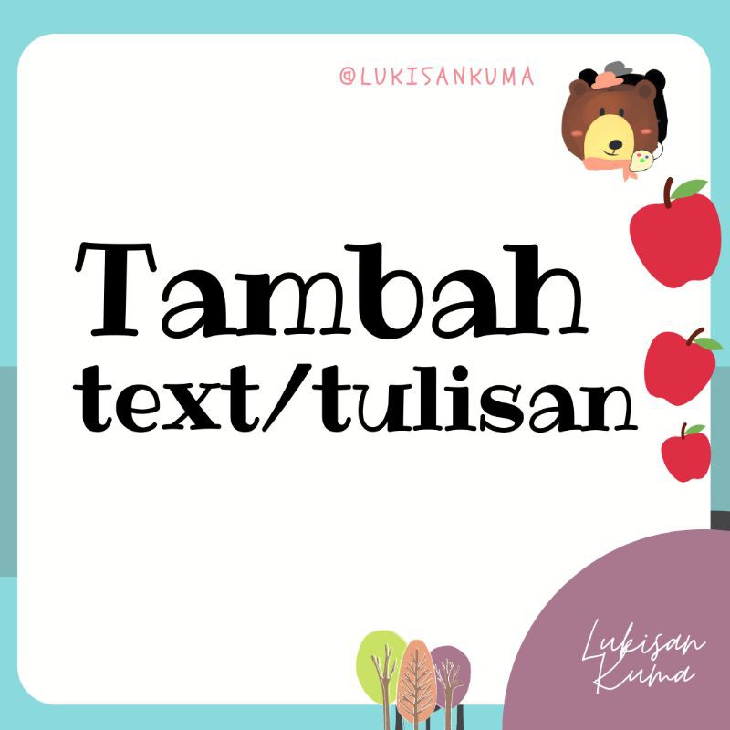 

Tambah Text / Tambah Tulisan
