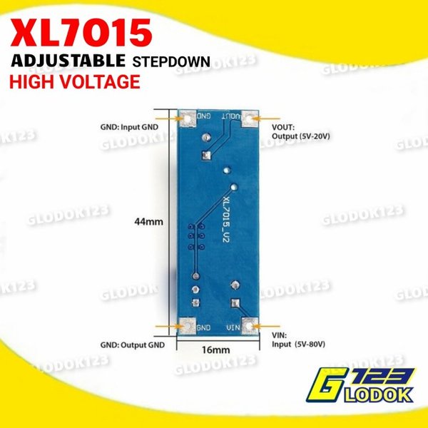XL7015 Step Down DC DC Wide High Voltage Adjustable Penurun Tegangan