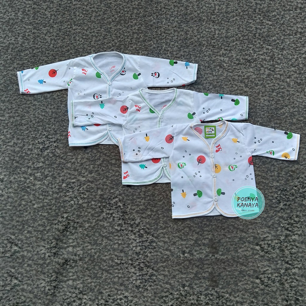 BB06 Baju Bayi Tangan Panjang Motif Animal Newborn A&R 0-3 Bulan-3