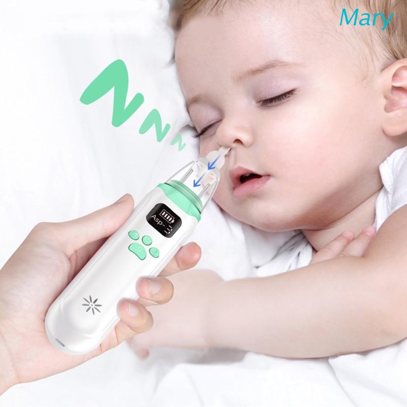 Mary Aspirator Pembersih Hidung Elektrik USB Rechargeable 3 Level Dengan Musik + Lampu Untuk Bayi Newborn