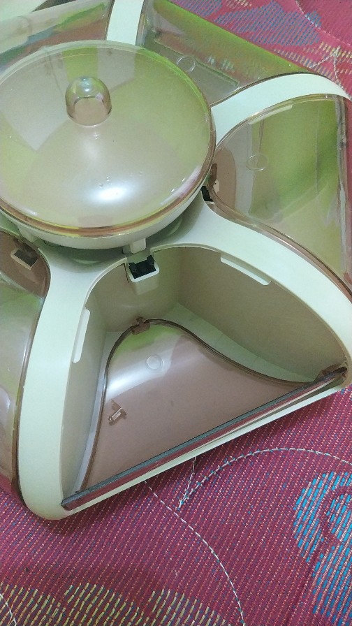 Toples Bunga Putar Penyimpanan Snack Permen Kue Lotus Candy Box [cod/bayar Ditempat]