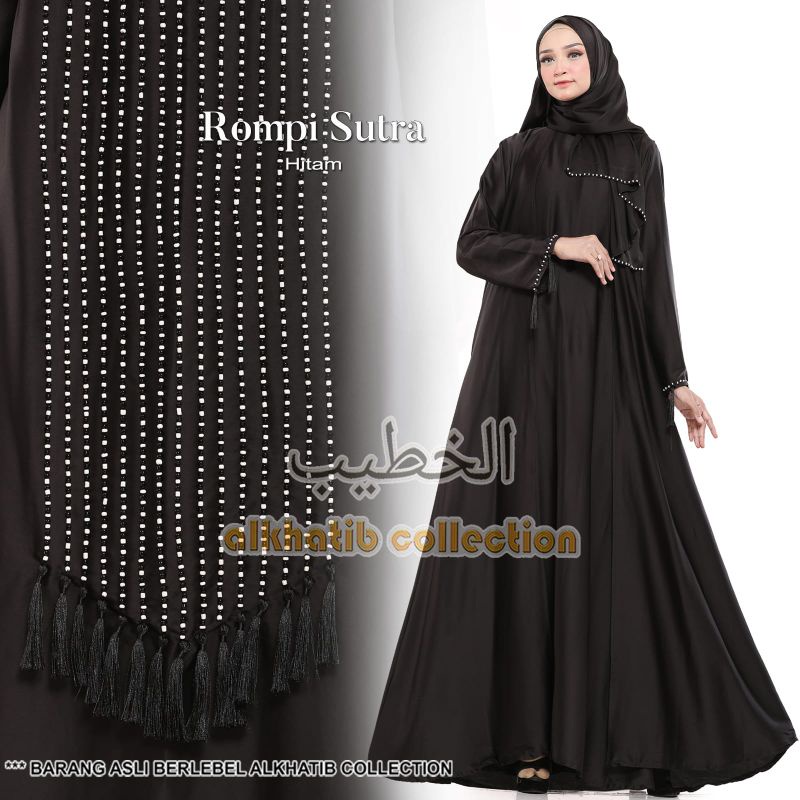 Abaya Rompi Sutra Silk Alkhatib Collection