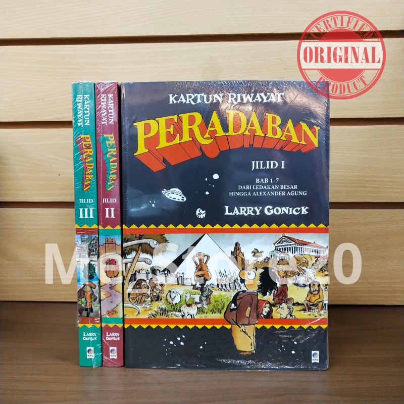Buku Kartun Riwayat Peradaban Jilid 1-3 by : Larry Gonick (original segel)