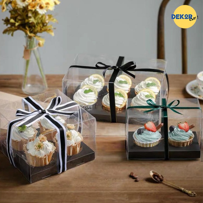 BOX CUPCAKE Box Muffin Box Kue Ulang Tahun Packaging Kue Box Mika Kue