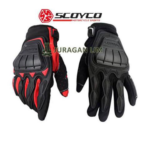 Sarung Tangan Scoyco Mc08 / Glove Scoyco Mc 08 /Scoyco Mc-08 Original - Hitam Size M Promo Hari Ini