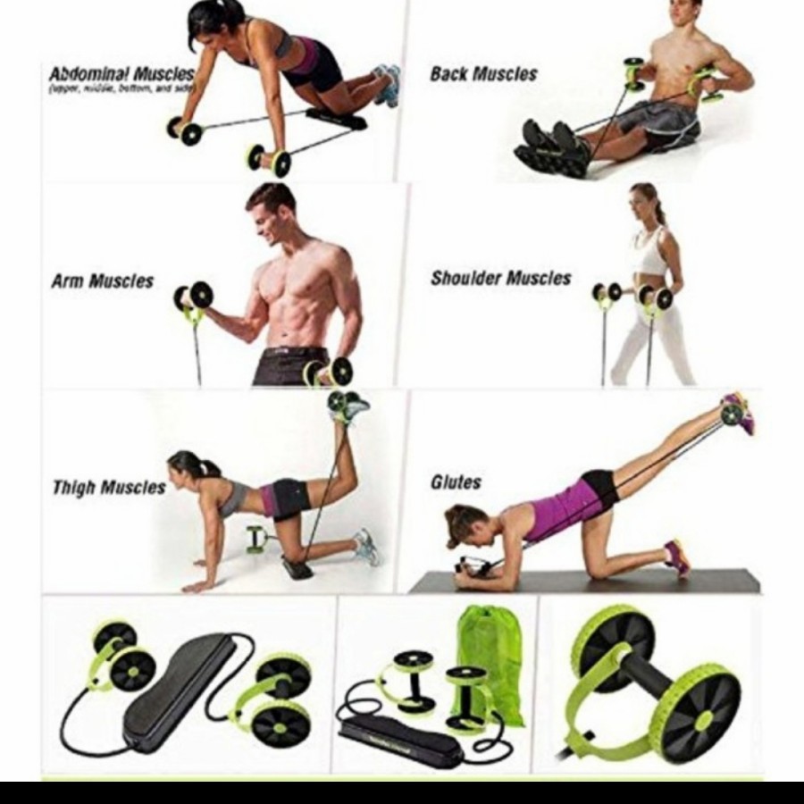 Revoflex xtreme alat olahraga home gym fitness rumah yoga pilates push