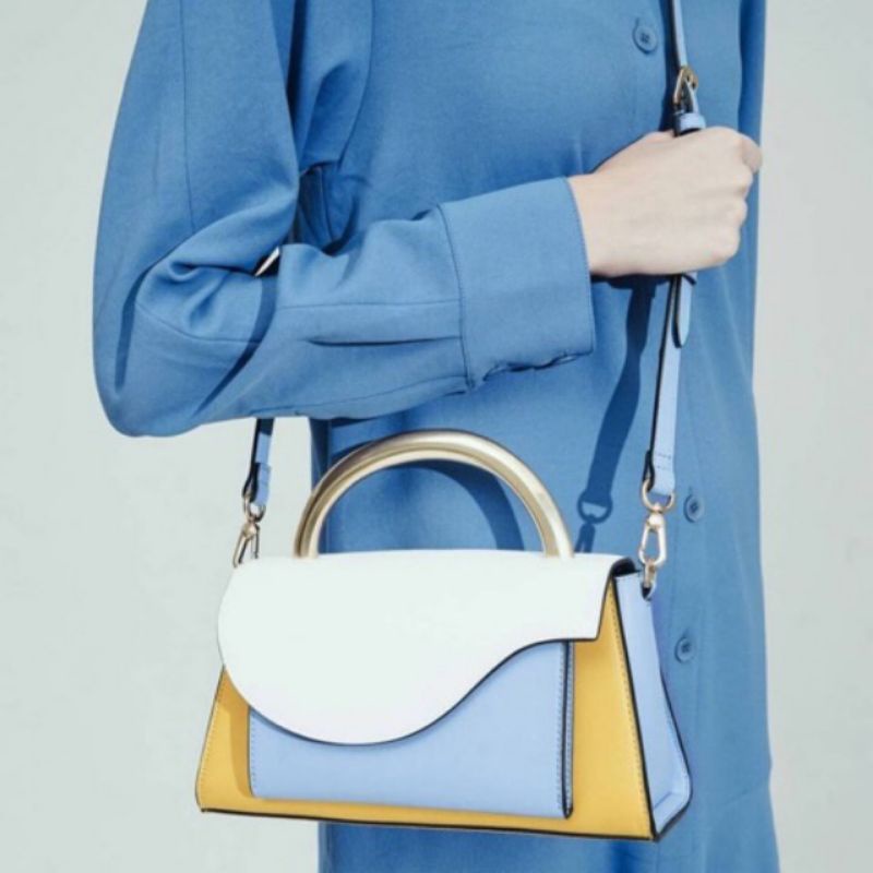 TAS | BAG | WANITA | CNK CK682 ANGULAR FLAP BAG ORI PREMIUM