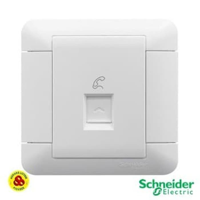 Schneider Paket Grosir Stop Kontak Telp RJ11 Arcato Outlet telp 1 Gang