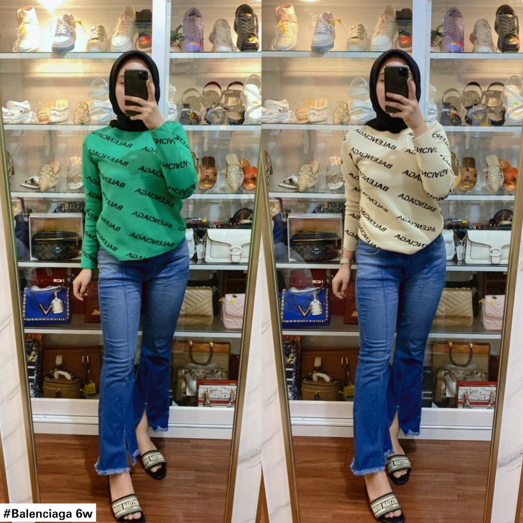 Atasan Rajut Balenciaga 6w