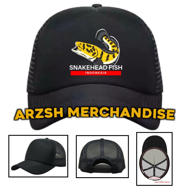Topi Snakehead Fish Indonesia - Topi Trucker Snakehead Fish Indonesia