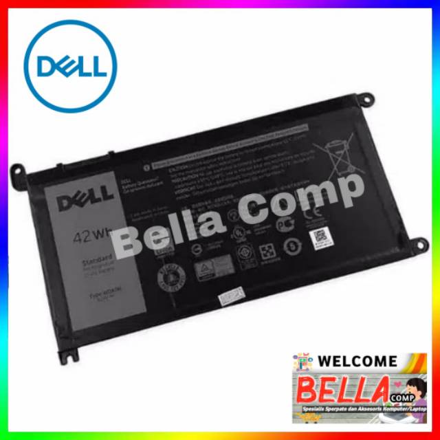 Baterai Dell Inspiron 15 5567 5568 5378 13 7368 7460 7572 5565 5567 5568 7560 7570 7579 WDX0R