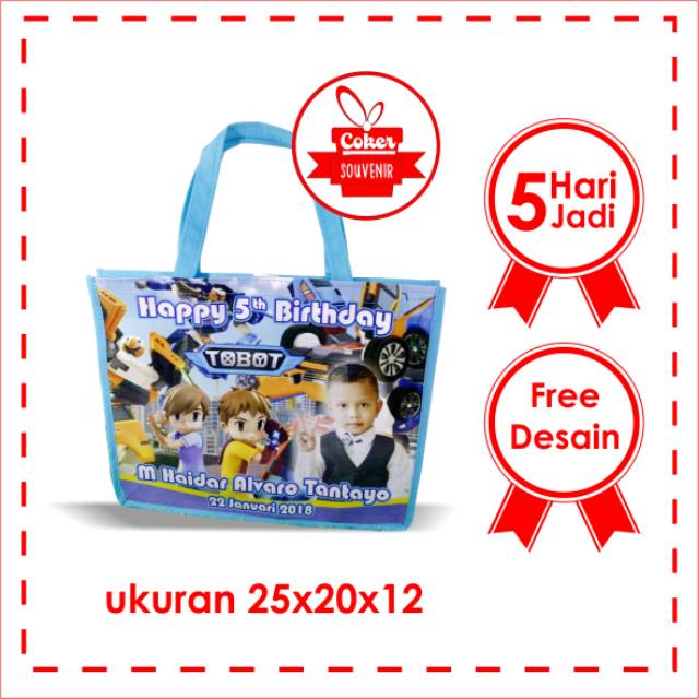 

Termurah/ Tas goodie bag ulang tahun