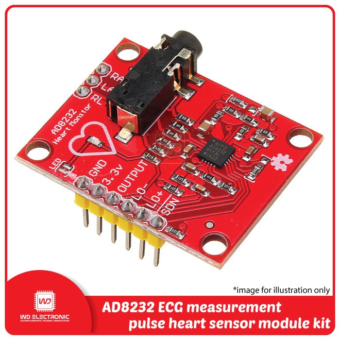 AD8232 ECG measurement pulse heart sensor module kit