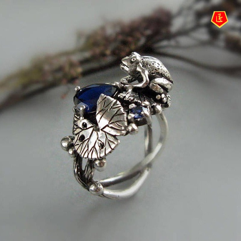 [Ready Stock]Retro Lotus Leaf Ring Totem Mascot Ornaments