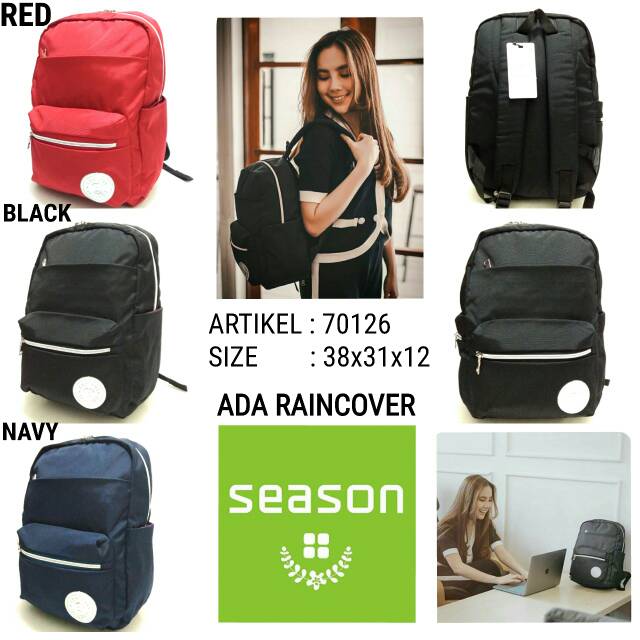 TAS SEKOLAH RANSEL BACKPACK WANITA 70126 MURAH SEASON ORIGINAL