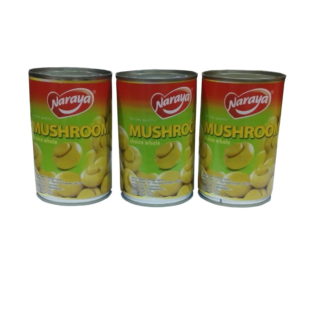 Naraya Mushroom Canned/Jamur Kancing Kaleng -425g