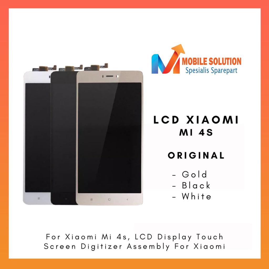 Grosir LCD Xiaomi Mi 4s Fullset Touchscreen ORIGINAL 100% Garansi 1 Bulan + Packing / Bubble