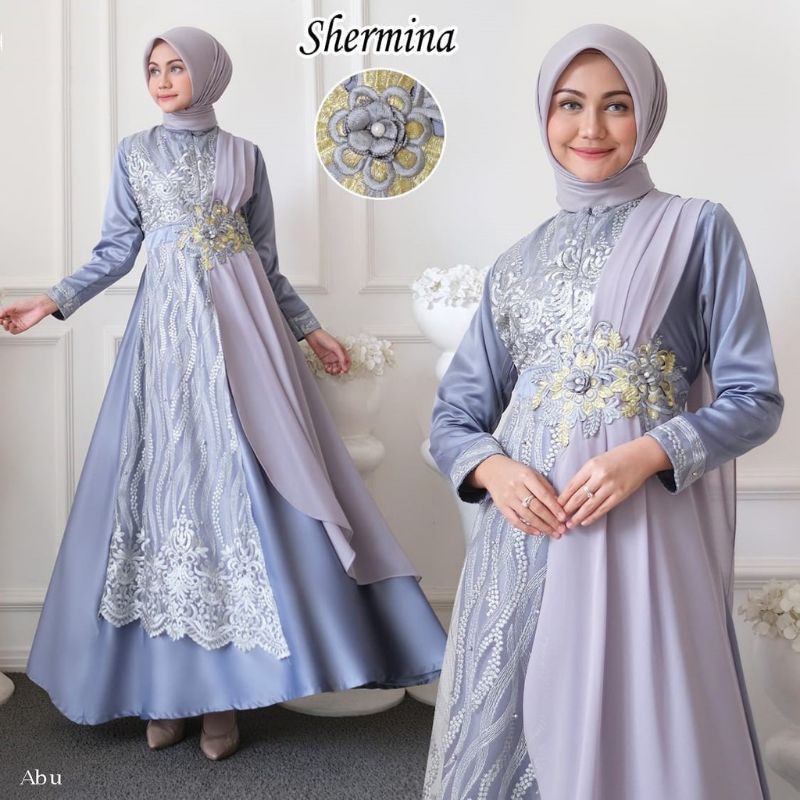 GAMIS PESTA MUSLIM MEWAH GAUN PESTA MEWAH