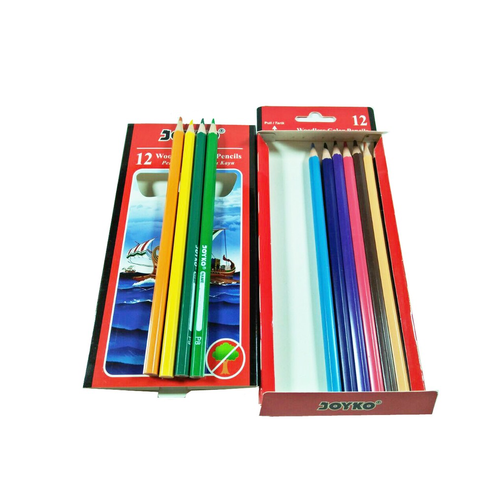 Pensil pinsil crayon warna Joyko isi 12 pcs