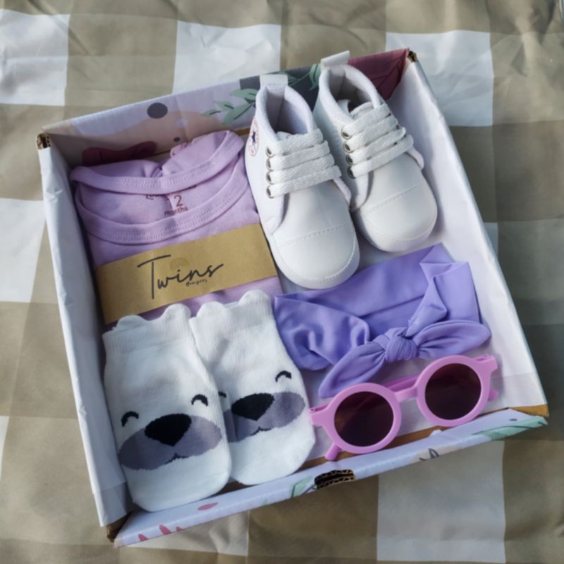 Hampers bayi/ hampers baby newbron / gift box / kado lahiran-Ungu