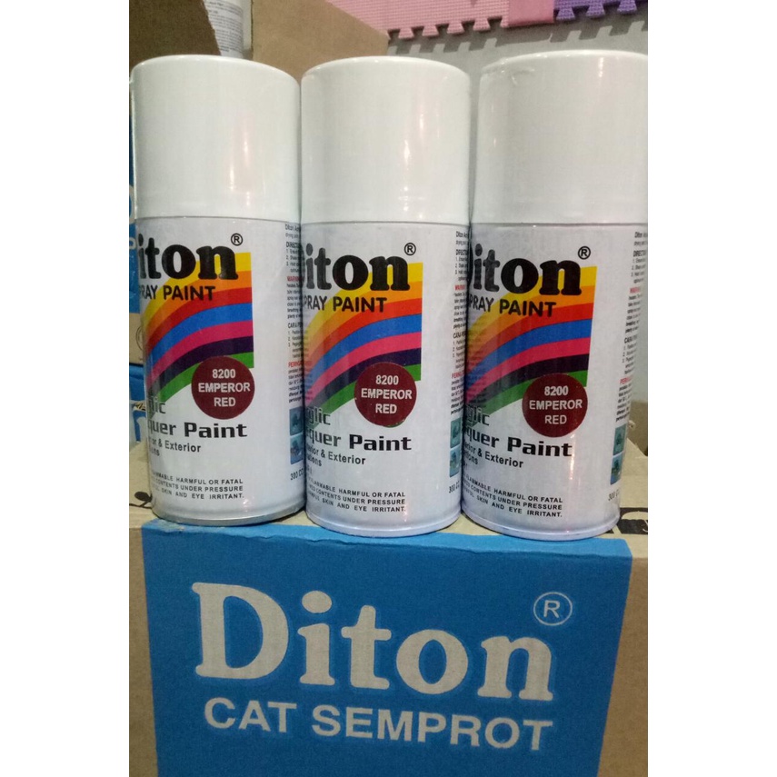 cat semprot Pilok pilox diton  emperor red 8200 300cc merah tua metallic