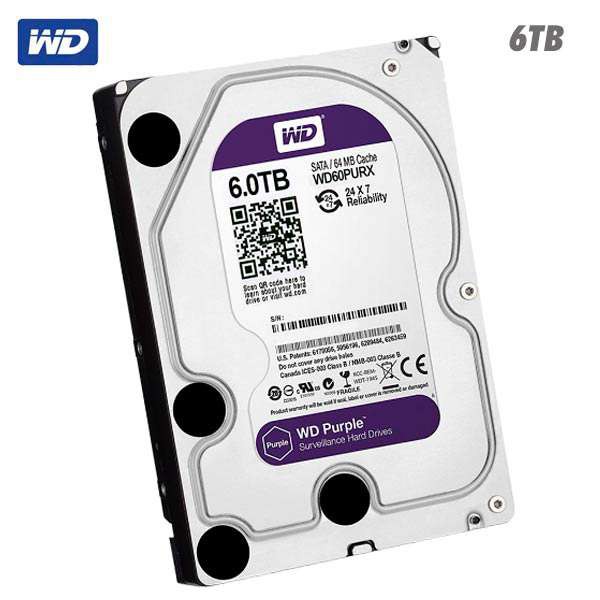 WD Caviar Purple 6TB - HD Hardisk Internal 3.5&quot; for CCTV Surveillance