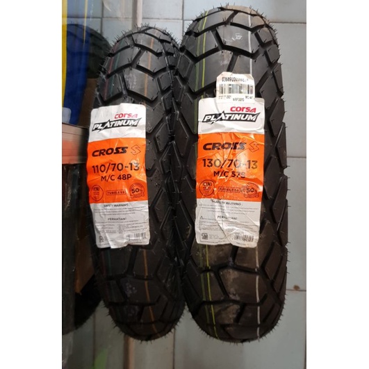 (CORSA) - BAN Nmax Depan belakang CORSA S PLATINUM 110/70 - 13 & 130/70 - 13 DUAL PURPOSE