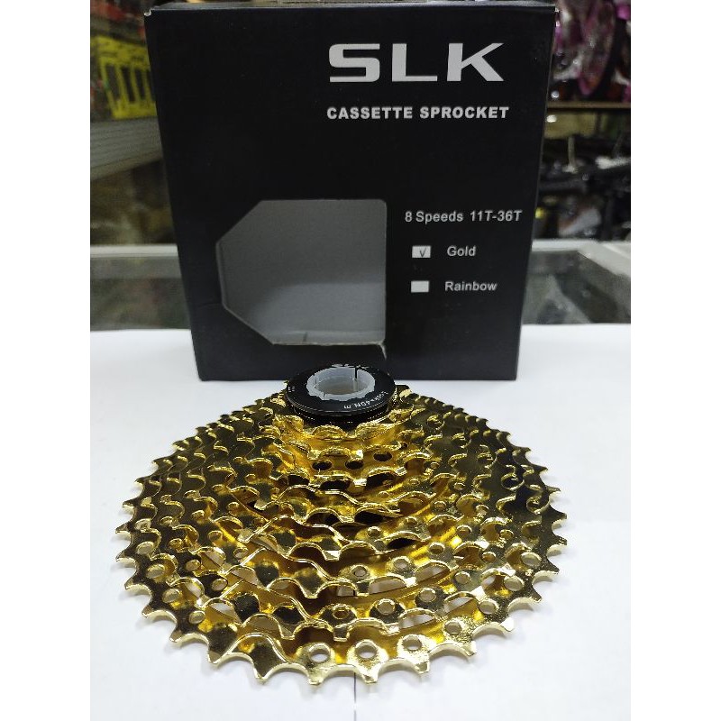 Sprocket SLK 8 SPEED 11-36T GOLD