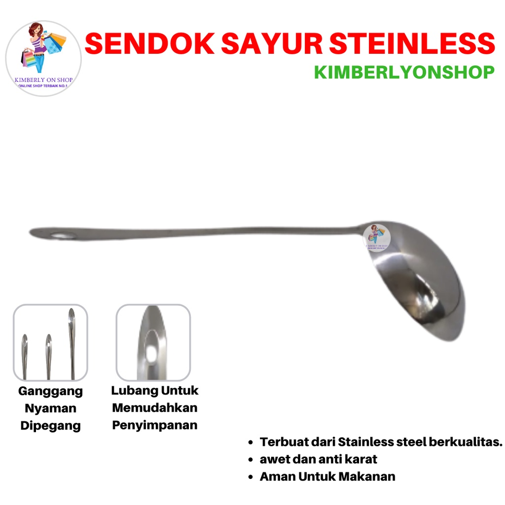 Irus Spatula Stainless Bakso Sendok Sop Kuah Centong