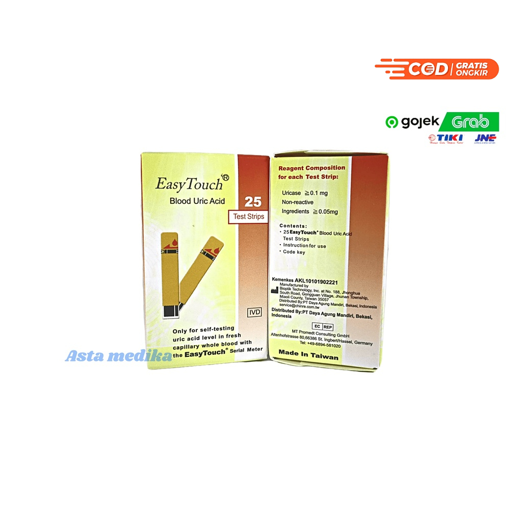 Easy Touch Test Strip Cholesterol/Kolesterol Alat Test Strip Easy Touch Cholesterol/Kolesterol Alat Tes Kolesterol EasyTouch