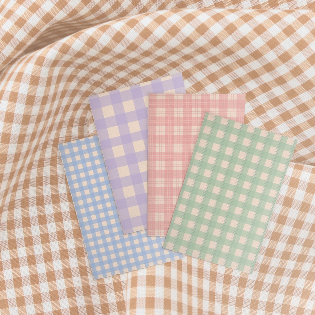 

[dreamdust.studio] Gingham Greeting Card Set