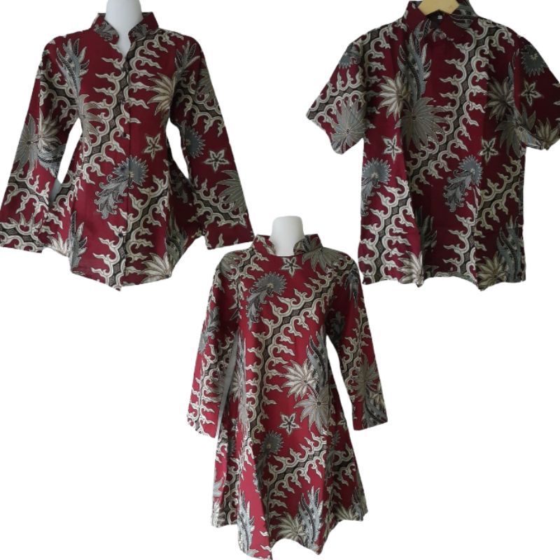 blouse batik/ atasan kerja batik/ seragam batik kerja  M,L,XL,XXL,4L,5L