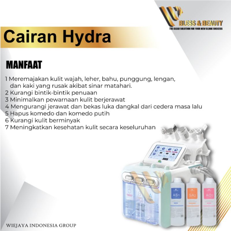 Serum Hydra Peel Cairan Hydrapeel Facial Termurah AS1 AO3 SA2 Oxygen Spray Dermabrasion Original 400ml