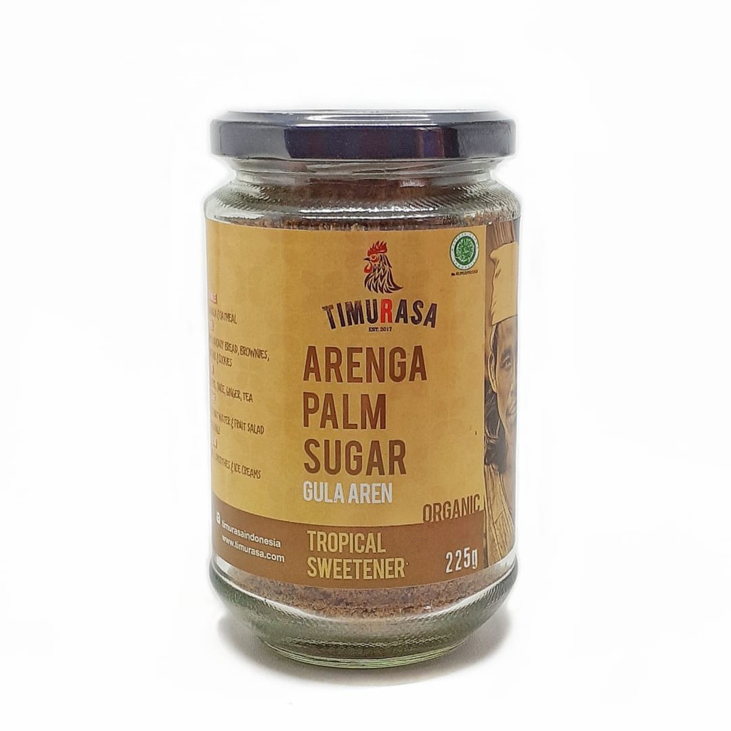 

Timurasa Crystal Arenga Sugar - Gula Aren Bubuk Gula Semut 225gr kemasan Jar