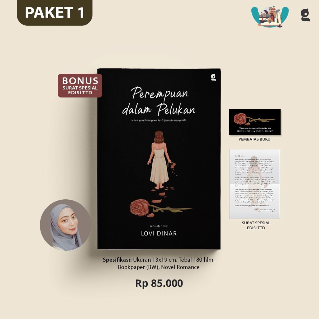 Novel PEREMPUAN DALAM PELUKAN karya lovidinarr-PAKET 1 