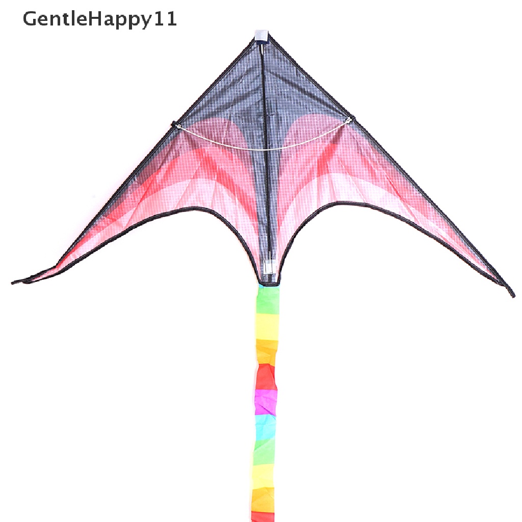 Gentlehappy Layangan delta Besar Untuk Anak Dan Dewasa single line easy to fly kite handle include