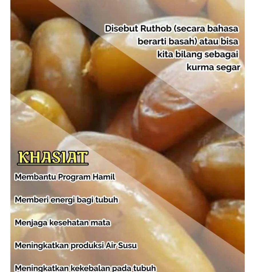 

[PRODUK 8AILN] KURMA RUTHOB RAYYAN LIBYA TANGKAI / NO TANGKAI SAI