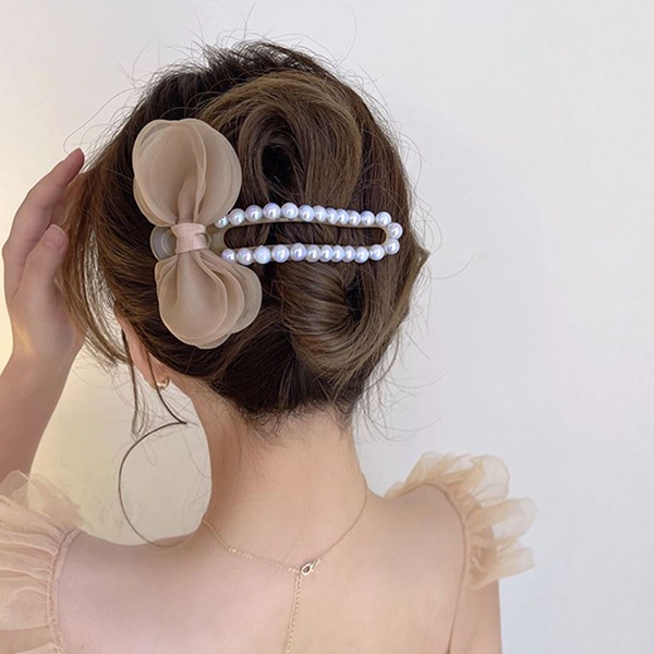 jepit rambut mutiara pita fairy pearl hairclip jje082(3F5)