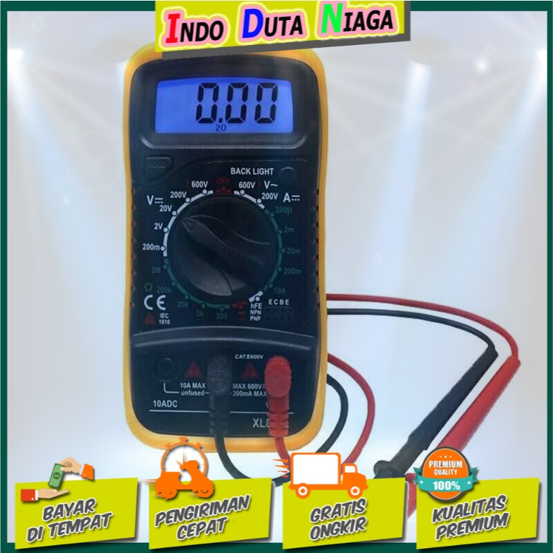 Junejour Mini Digital Multimeter AC/DC Voltage Tester - XL830L