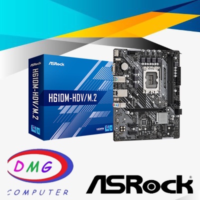 ASROCK H610M-HDV/M.2 Intel H610 LGA 1700 Micro ATX Motherboard