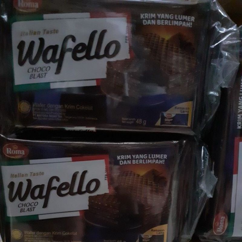 

WAFELLO rasa coklat/1pak isi 10 pcs